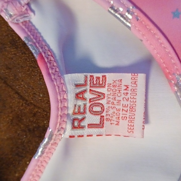 REAL LOVE 2 PIECE BATHING SUIT 24 MONTHS. - Picture 5 of 7